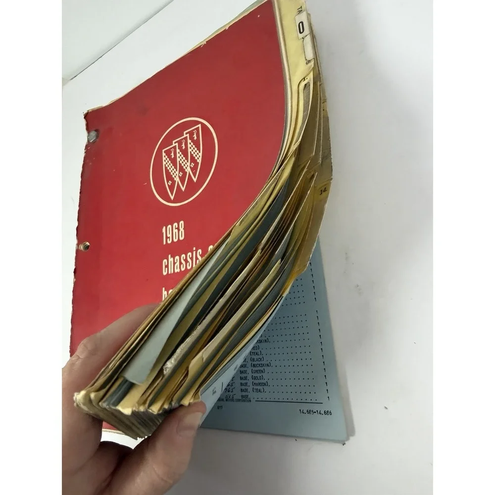 1969 Chassis And Body Parts Book Effective September 1968 Buick Paperback Manual